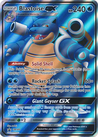 Blastoise GX (SM189) (Jumbo Card) [Sun & Moon: Black Star Promos] Pokémon