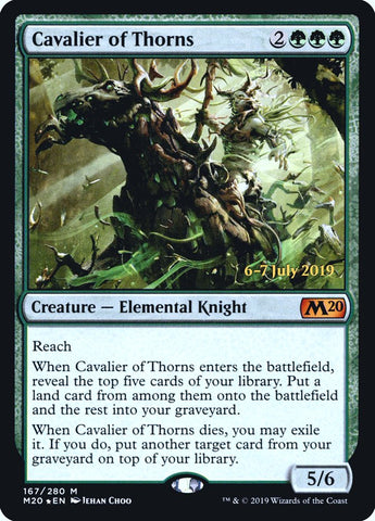 Cavalier of Thorns [Core Set 2020 Prerelease Promos] Magic: The Gathering