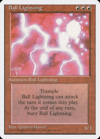 Ball Lightning [Fourth Edition] Magic: The Gathering