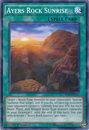 Ayers Rock Sunrise [BP03-EN183] Shatterfoil Rare Yu-Gi-Oh!