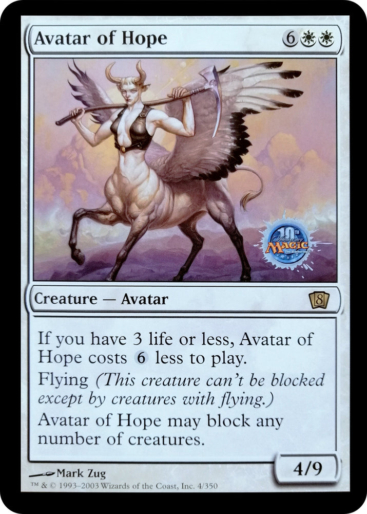 Avatar of Hope (Oversized) (Grand Prix Bangkok 2003) [Eighth Edition] Magic: The Gathering