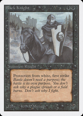 Black Knight [Unlimited Edition] Magic: The Gathering