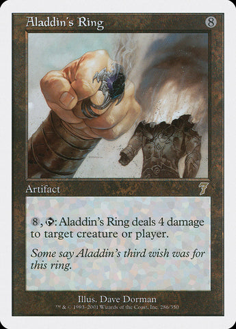 Aladdin's Ring [Seventh Edition] Magic: The Gathering