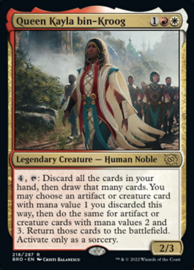 Queen Kayla bin-Kroog [The Brothers' War] Magic: The Gathering