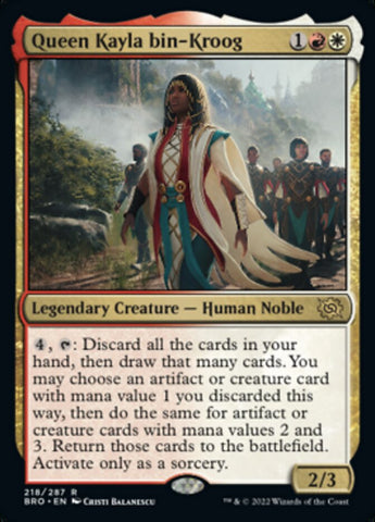 Queen Kayla bin-Kroog [The Brothers' War] Magic: The Gathering