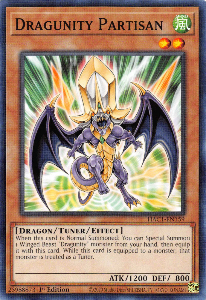 Dragunity Partisan [HAC1-EN159] Common Yu-Gi-Oh!