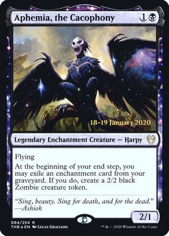 Aphemia, the Cacophony [Theros Beyond Death Prerelease Promos] Magic: The Gathering