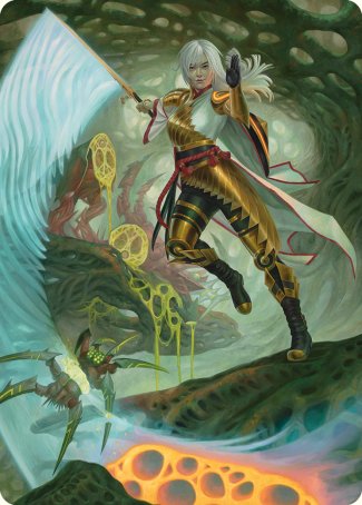 The Eternal Wanderer Art Card [Phyrexia: All Will Be One Art Series] Magic: The Gathering