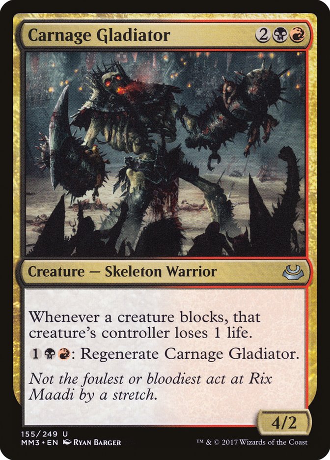 Carnage Gladiator [Modern Masters 2017] Magic: The Gathering