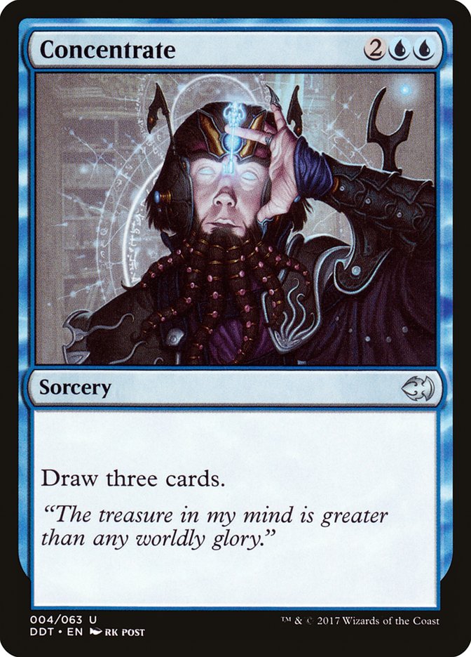 Concentrate [Duel Decks: Merfolk vs. Goblins] Magic: The Gathering