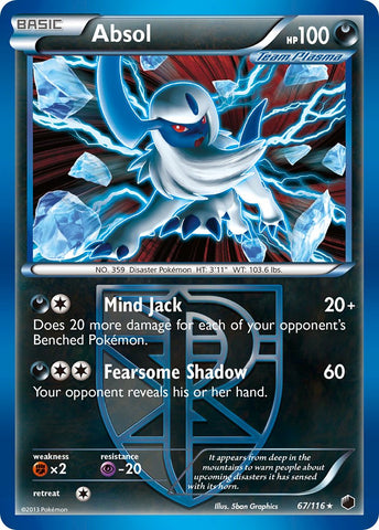 Absol (67/116) (Moltres Legendary Battle Deck) (Theme Deck Exclusive) [Black & White: Plasma Freeze] Pokémon