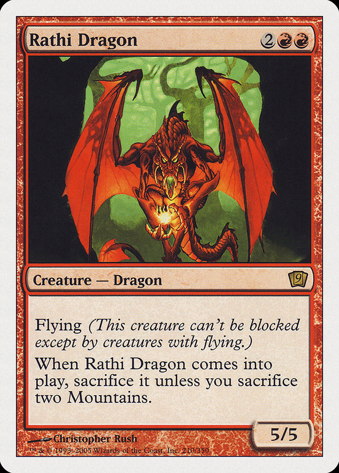 Rathi Dragon [Ninth Edition] Magic: The Gathering