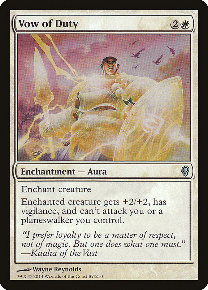 Vow of Duty [Conspiracy] Magic: The Gathering