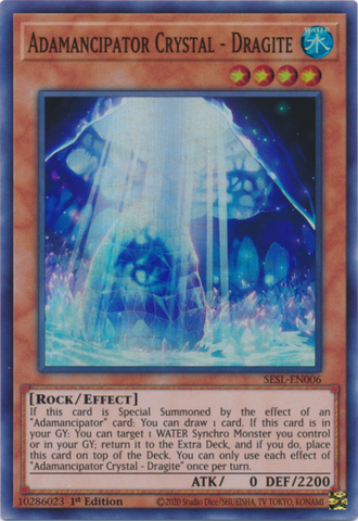 Adamancipator Crystal - Dragite [SESL-EN006] Super Rare Yu-Gi-Oh!
