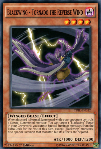 Blackwing - Tornado the Reverse Wind [TDIL-EN012] Common Yu-Gi-Oh!