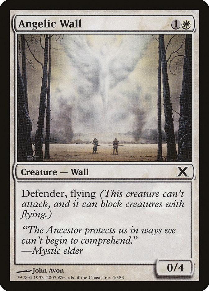 Angelic Wall [Tenth Edition] Magic: The Gathering