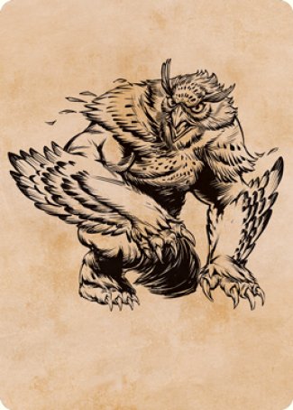 Owlbear (Showcase) Art Card [Dungeons & Dragons: Adventures in the Forgotten Realms Art Series] Magic: The Gathering