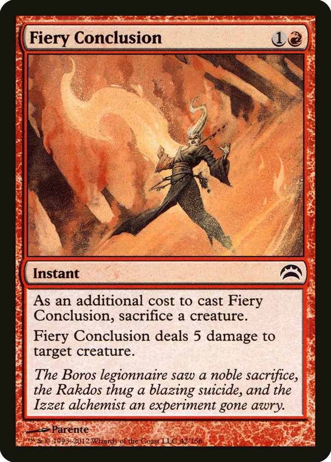 Fiery Conclusion [Planechase 2012] Magic: The Gathering