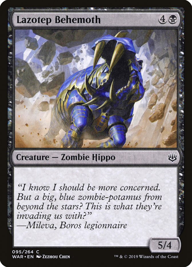 Lazotep Behemoth [War of the Spark] Magic: The Gathering