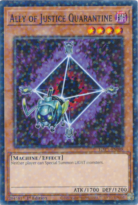 Ally of Justice Quarantine (Duel Terminal) [HAC1-EN088] Common Yu-Gi-Oh!