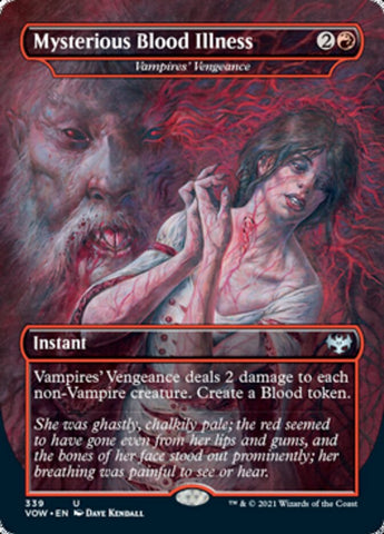 Vampires' Vengeance - Mysterious Blood Illness [Innistrad: Crimson Vow] Magic: The Gathering