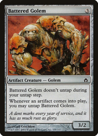 Battered Golem [Fifth Dawn] Magic: The Gathering