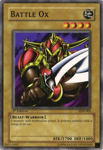 Battle Ox [SDK-005] Common Yu-Gi-Oh!