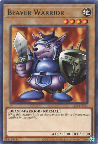 Beaver Warrior (25th Anniversary) [LOB-EN064] Common Yu-Gi-Oh!
