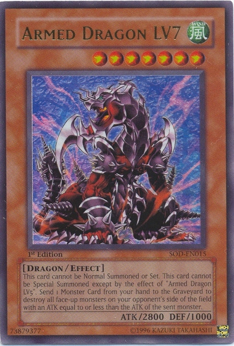Armed Dragon LV7 [SOD-EN015] Ultra Rare Yu-Gi-Oh!