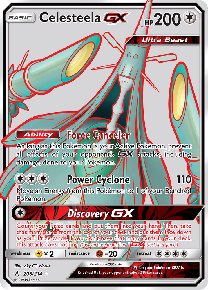 Celesteela GX (208/214) [Sun & Moon: Unbroken Bonds] Pokémon