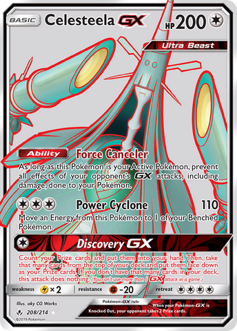 Celesteela GX (208/214) [Sun & Moon: Unbroken Bonds] Pokémon