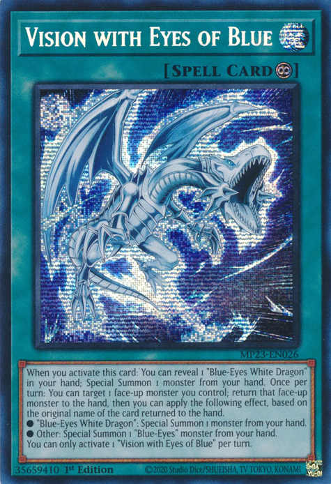 Vision with Eyes of Blue [MP23-EN026] Prismatic Secret Rare Yu-Gi-Oh!