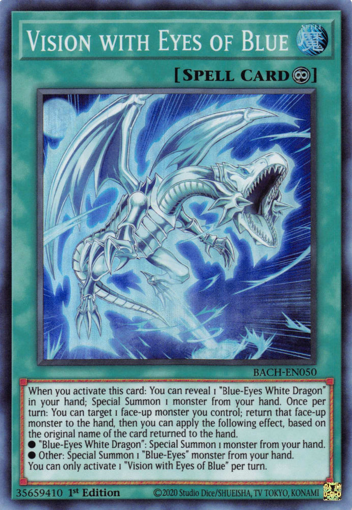 Vision with Eyes of Blue [BACH-EN050] Super Rare Yu-Gi-Oh!