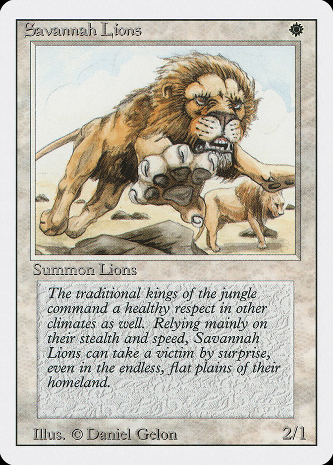 Savannah Lions [Revised Edition] Magic: The Gathering