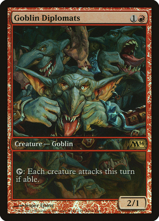 Goblin Diplomats (Game Day) [Magic 2014 Promos] Magic: The Gathering