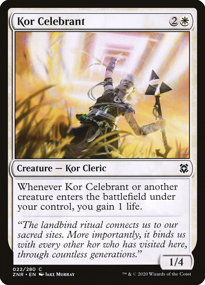Kor Celebrant [Zendikar Rising] Magic: The Gathering