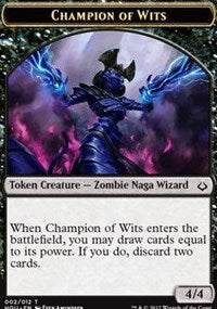 Champion of Wits // Insect Double-Sided Token [Hour of Devastation Tokens] Magic: The Gathering