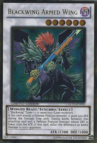 Blackwing Armed Wing [GLD3-EN039] Gold Rare Yu-Gi-Oh!