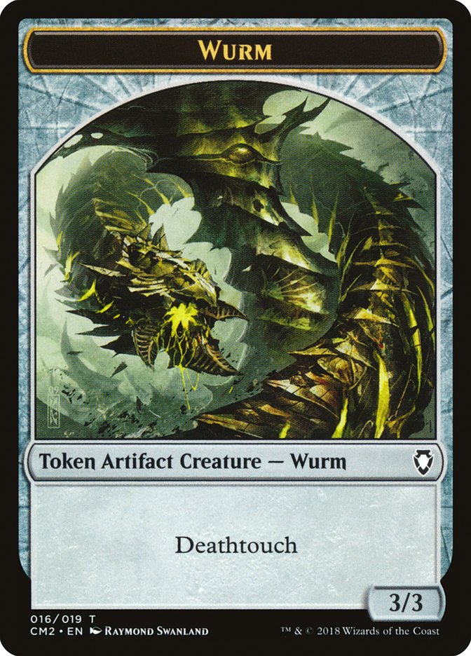 Wurm Token (016/019) [Commander Anthology Volume II Tokens] Magic: The Gathering