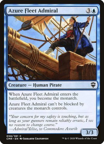 Azure Fleet Admiral [Commander Legends] Magic: The Gathering