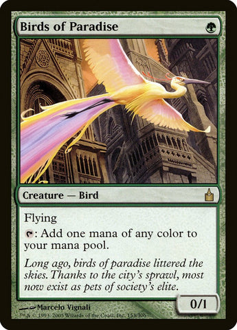 Birds of Paradise [Ravnica: City of Guilds] Magic: The Gathering