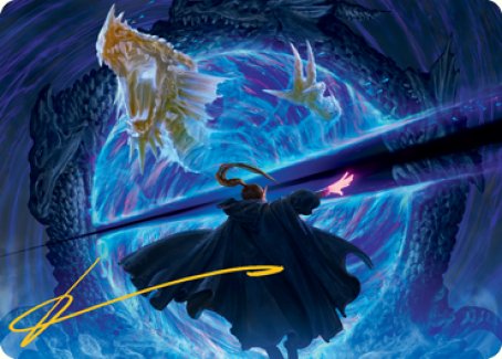 Bar the Gate Art Card (Gold-Stamped Signature) [Dungeons & Dragons: Adventures in the Forgotten Realms Art Series] Magic: The Gathering