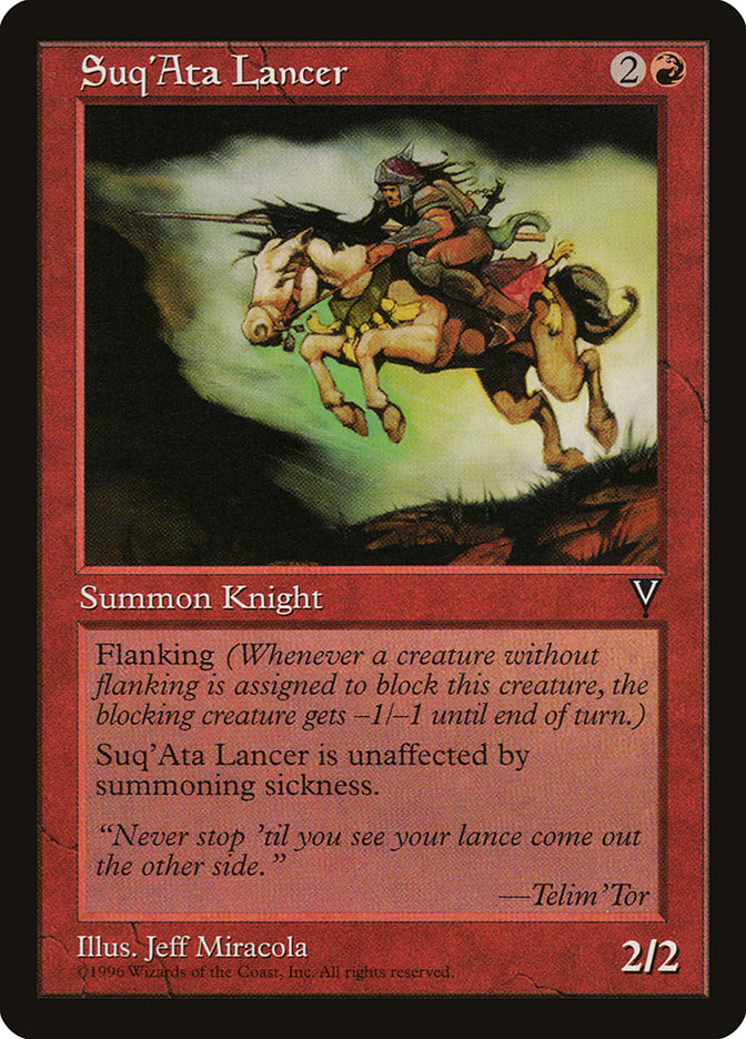 Suq'Ata Lancer [Visions] Magic: The Gathering