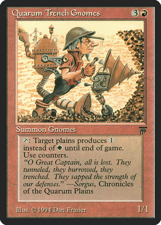 Quarum Trench Gnomes [Legends] Magic: The Gathering