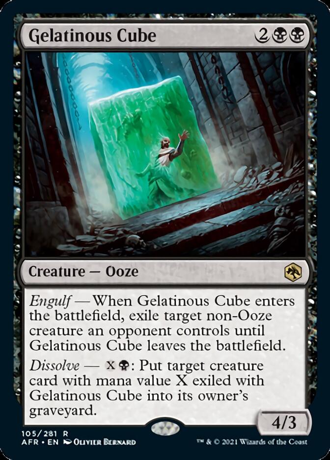 Gelatinous Cube [Dungeons & Dragons: Adventures in the Forgotten Realms] Magic: The Gathering
