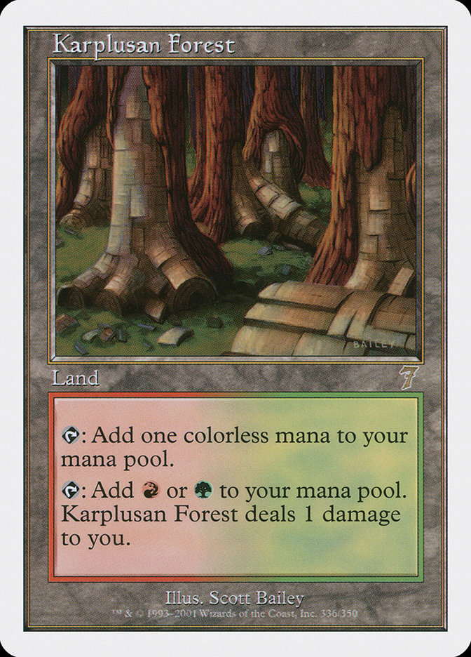 Karplusan Forest [Seventh Edition] Magic: The Gathering