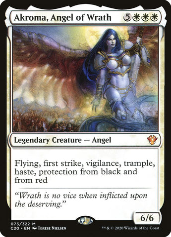 Akroma, Angel of Wrath [Commander 2020] Magic: The Gathering