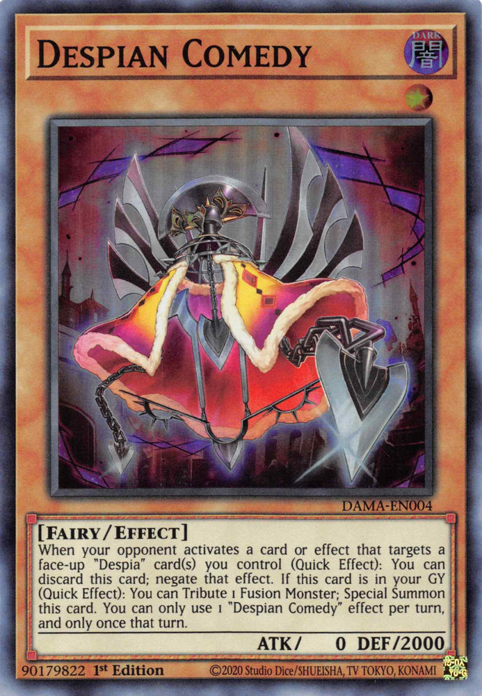 Despian Comedy [DAMA-EN004] Super Rare Yu-Gi-Oh!