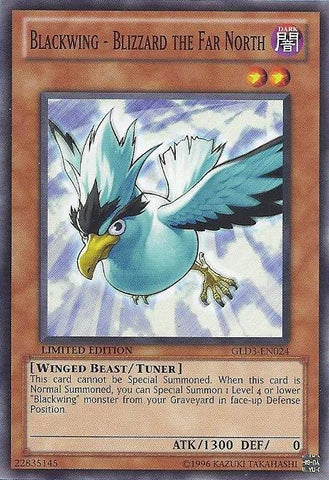Blackwing - Blizzard the Far North [GLD3-EN024] Common Yu-Gi-Oh!