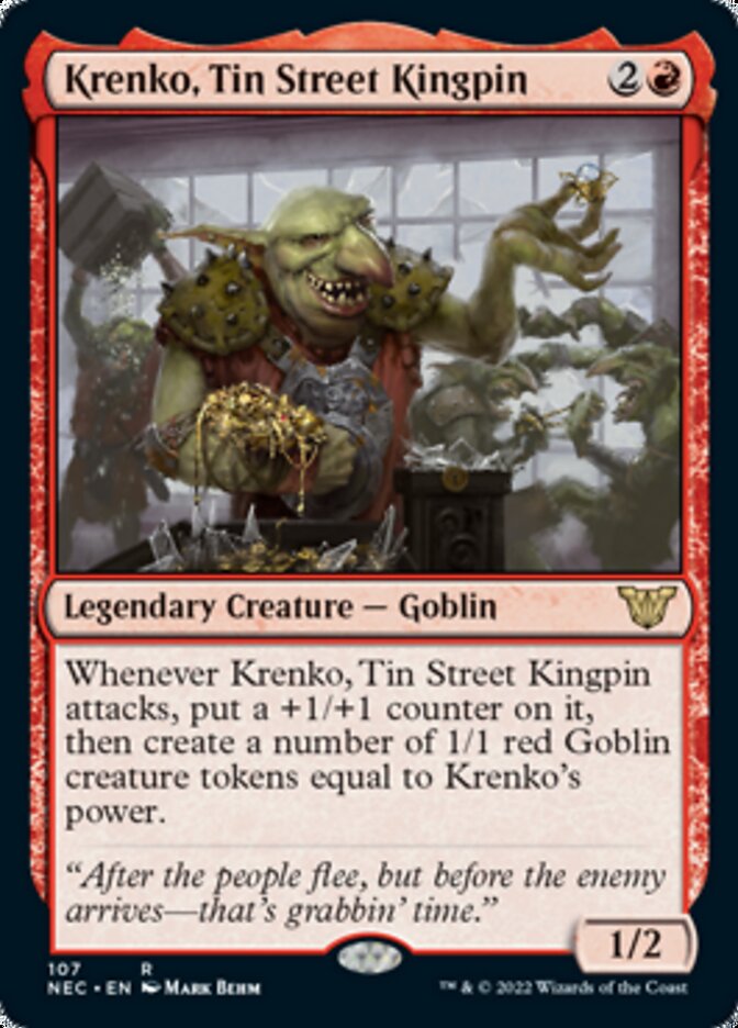 Krenko, Tin Street Kingpin [Kamigawa: Neon Dynasty Commander] Magic: The Gathering